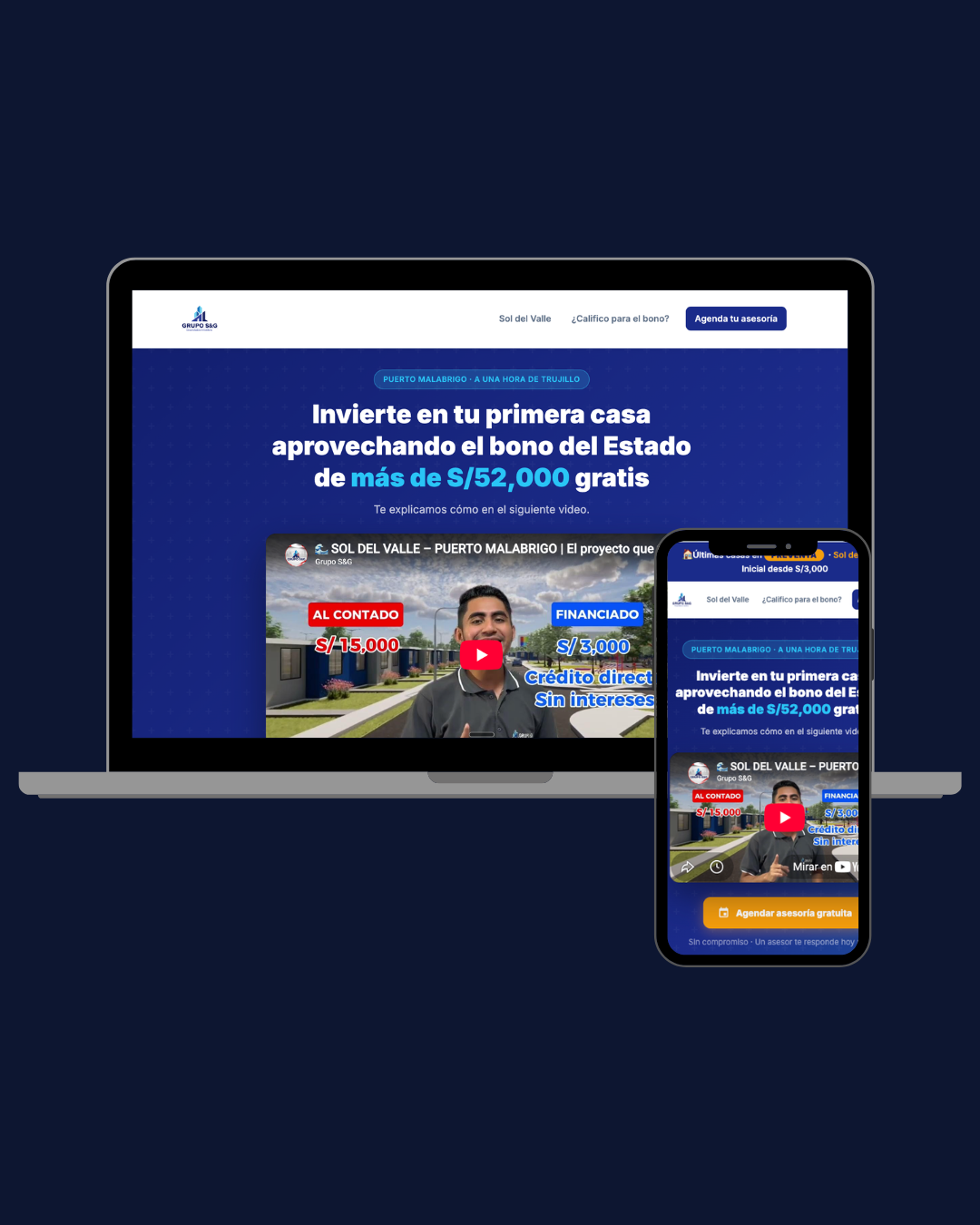 Real Estate · Trujillo — Landing de captación